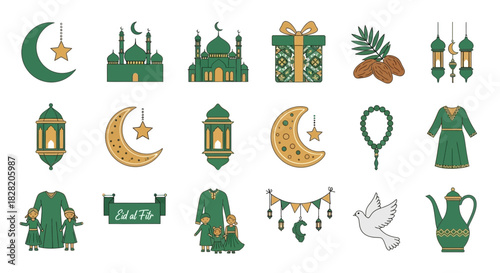 Elegant Islamic Calligraphy Vector Silhouettes for Peaceful Eid al-Fitr Festivities_transparent.svg