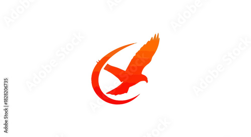 Vibrant Falcon Silhouette Logo with Gradient Colors Depicting Freedom and Dynamism_transparent.svg