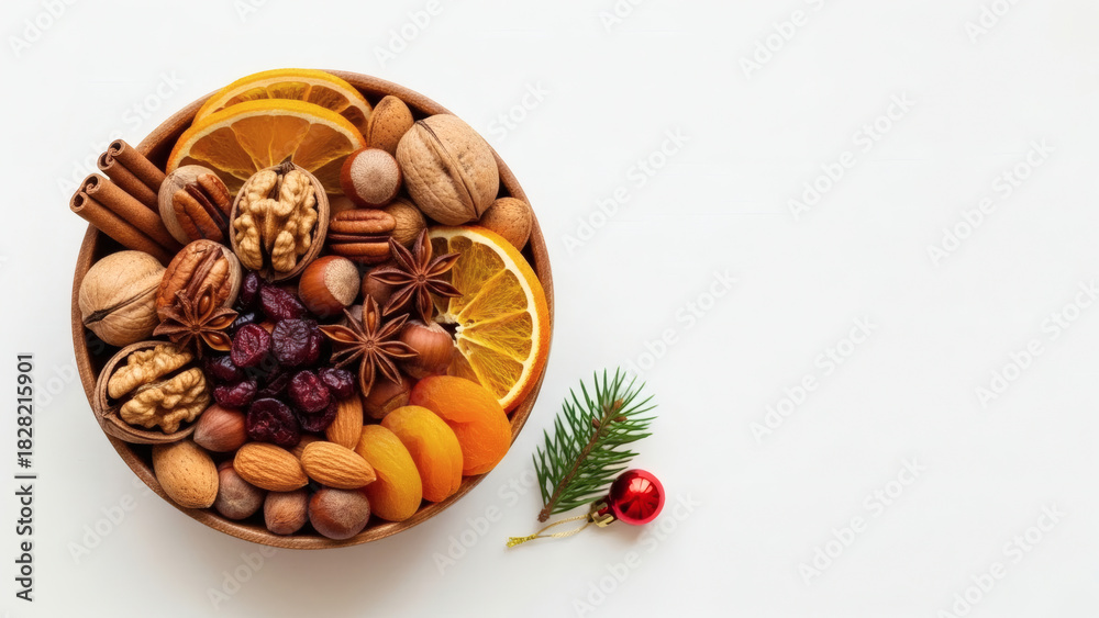 Obraz premium nuts and dried fruits