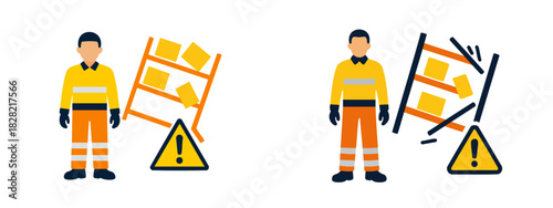 Caution Storage Rack Collapse