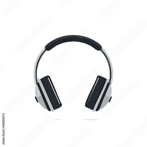 Elegant black and white headphones for audio enjoyment and entertainment delight