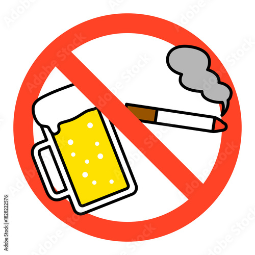 飲酒喫煙禁止マーク