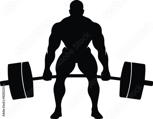 Powerlifting pose (strongman lift) icon