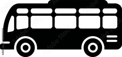 Simple bus icon vector illustration