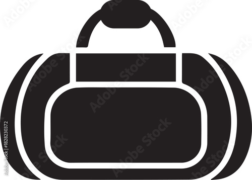 Gym bag silhouette icon