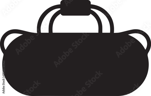 Gym bag silhouette icon