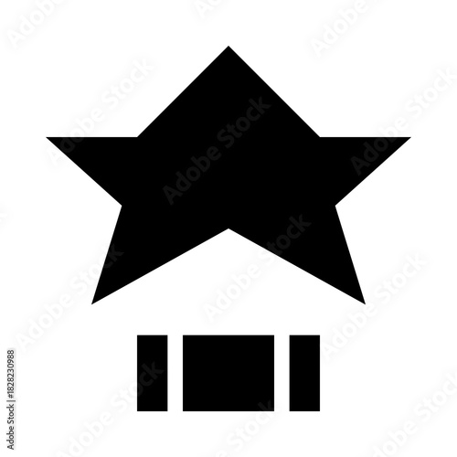 Star Symbol on Pedestal: A stylized representation of a star atop a pedestal, conveying concepts of achievement, recognition, and excellence.