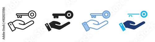 Opportunity icon set multiple style collection