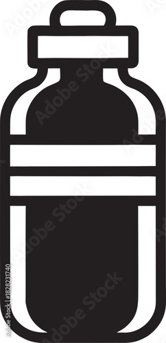 Sports bottle silhouette icon