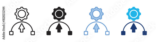 Reshape icon set multiple style collection