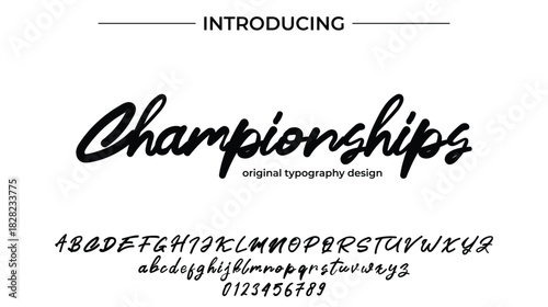 Championships - Elegant Script Font for Smooth Handwritten Design and Creative Typography