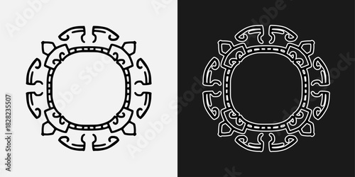 black and white logo for art emblem