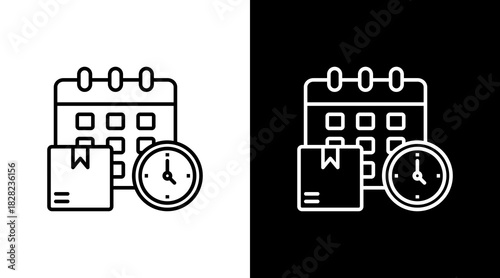 Availability White Icon Set Design