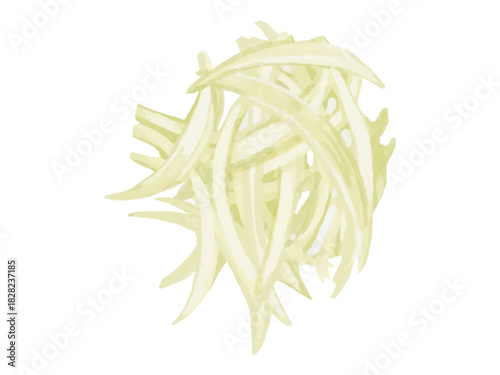 タマネギの薄切りのベクターイラスト