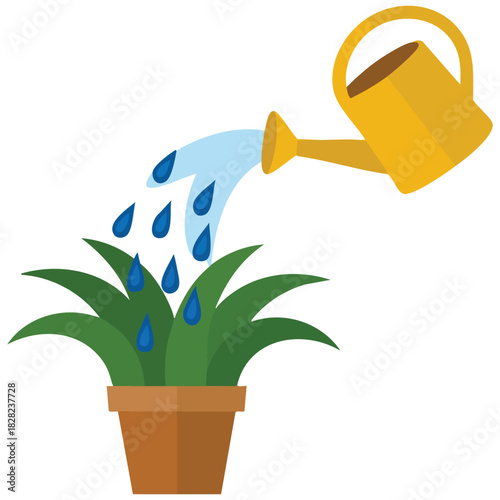 Cactus home nature vector plant with flower isolated vector illustration on white background