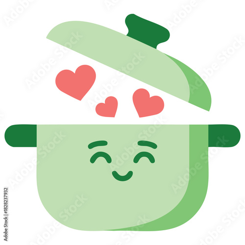 Saucepans frying pans kitchen pots collection isolated vector illustration on white background