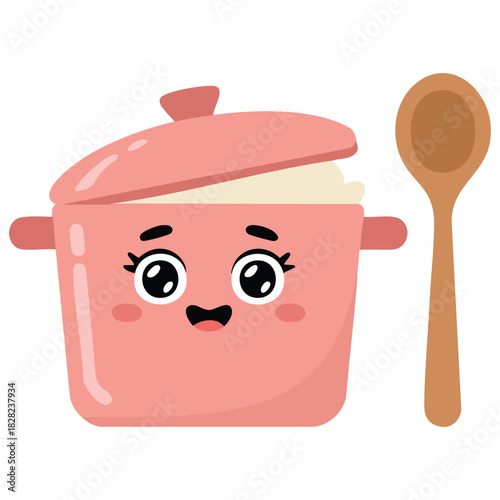 Kitchen cookware pots pans and saucepans assortment isolated vector illustration on white background