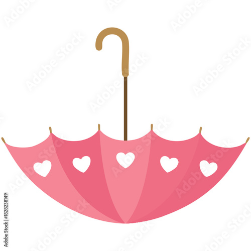 Pastel vector design cup with dotted pattern and bouquet isolated vector illustration on white background