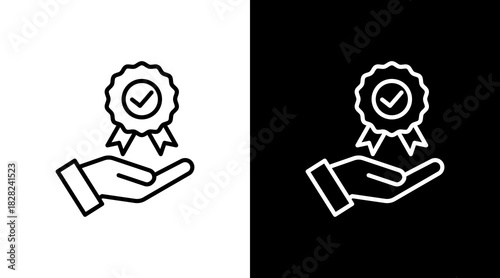 Service White Icon Set Design