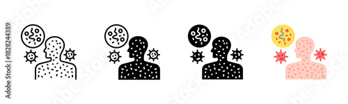 Allergy Icon, Multi Styles Icon Set