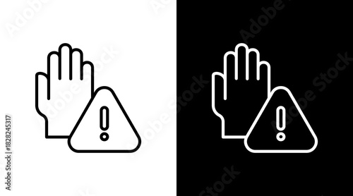 Preventive White Icon Set Design