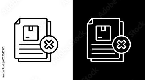 Rejected White Icon Set Design