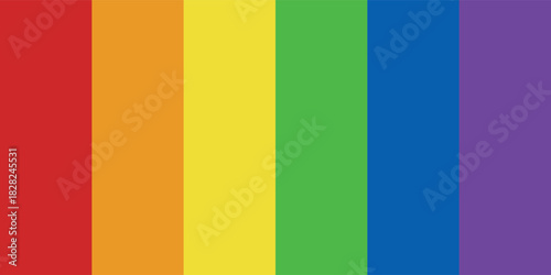 LGBTQ pride day flag on white background.Vector ilustration