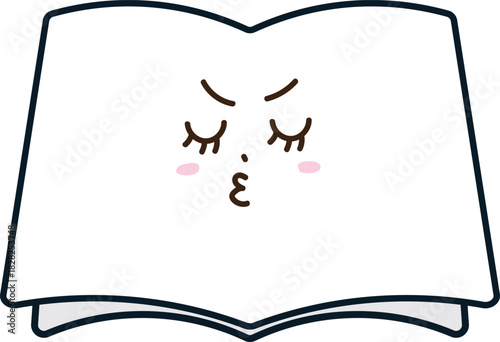 怒った表情の本キャラクター