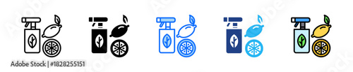 Natural Cleaning Icon Set Multiple Style Collection