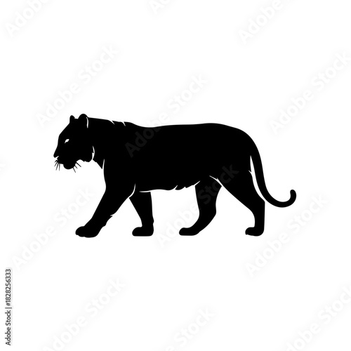 Majestic Panther Silhouette Symbolizing Power and Grace in the Wild