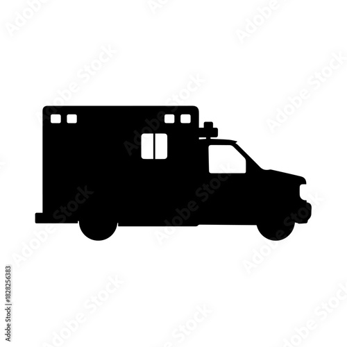 Ambulance icon for healthcare emergencies and urgent medical transport