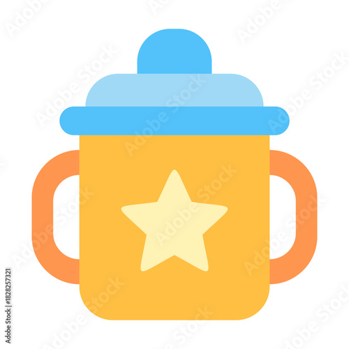 Baby bottle Flat Design Icon