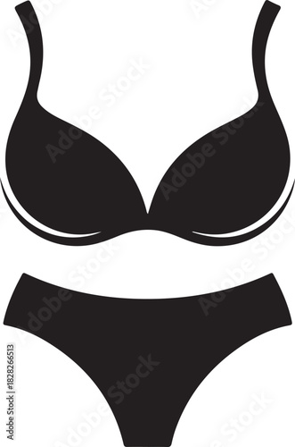 silhouette Bra and panty silhouette design