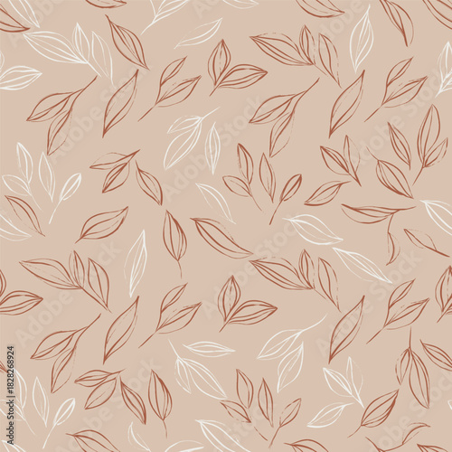 Botanical seamless pattern ...