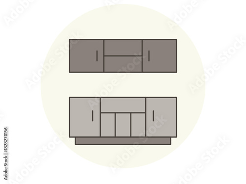 Kitchen icon. Restaurant icon design. Simple vector icon. Vector illustration.