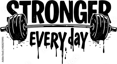 Design font text illustration of a dumbbell