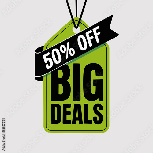 Big Deals 50 Off Promotion for Retail Sales.