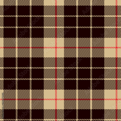 seamless traditional scottish brown beige soft pastel tartan pattern classic checkered textile texture fashion design fabric wrapping paper high resolution plaid pattern suitable for clothing vector 