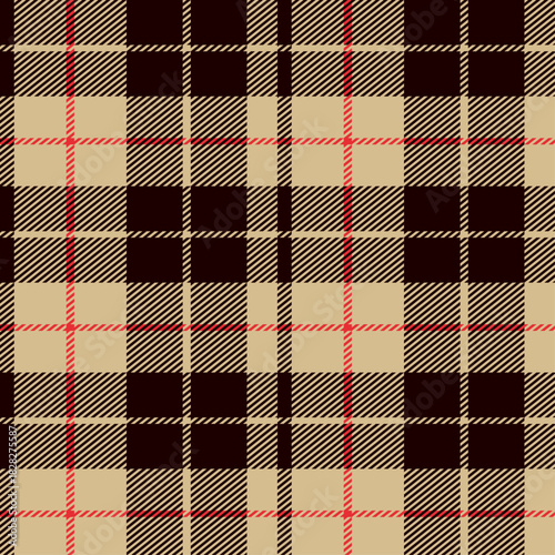 seamless traditional scottish brown beige soft pastel tartan pattern classic checkered textile texture fashion design fabric wrapping paper high resolution plaid pattern suitable for clothing vector 