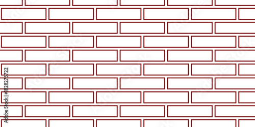 simple maroon outline brick wall pattern for banner poster background.