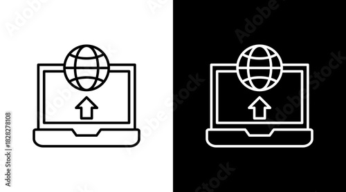 Build Automation White Icon Set Design