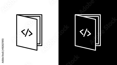 Integration Testing White Icon Set Design