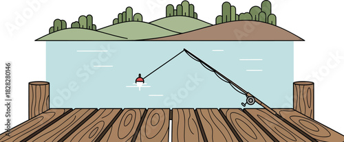 Relaxing Day Fishing Dock