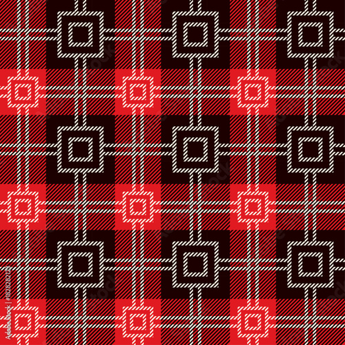 seamless traditional scottish brown beige soft pastel red tartan pattern classic checkered textile texture fashion design fabric wrapping paper high resolution plaid pattern suitable for clothing