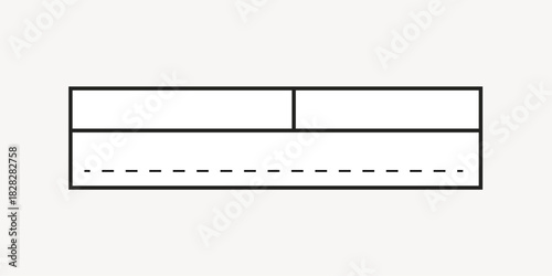 Message box collage element vector