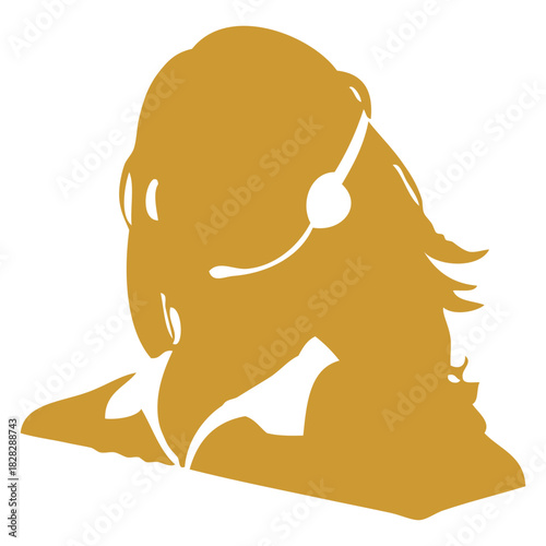 Customer service silhouette