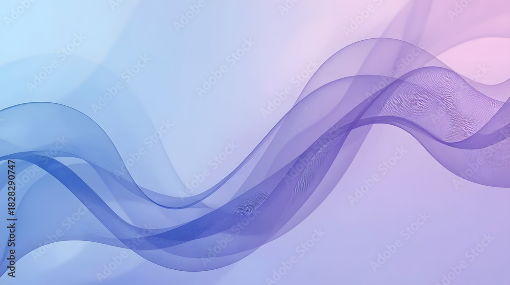 Fototapeta premium Abstract blue wave background with flowing lines and gradient design