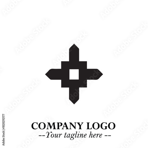 Sleek Electrical Logo Symbol on a Clean White Background for Modern Branding Design Elements Art