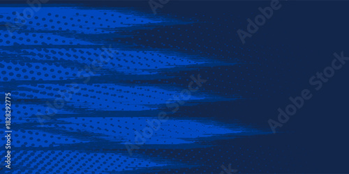 Abstract blue color pattern gradient with grunge texture background. Modern grunge design. Halftone dots with grunge model. Sporty vector