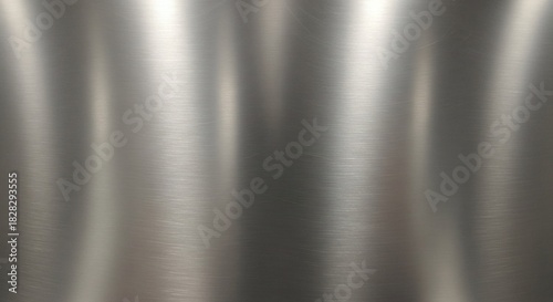 Close up of a brushed metal surface with a soft, diffused light creating a smooth and reflective texture effect